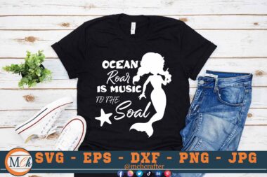 M623 3 2 Mcp Black Ocean Roar SVG Mermaid SVG Mermaid Sayings SVG Mermaid Quotes SVG Cut File