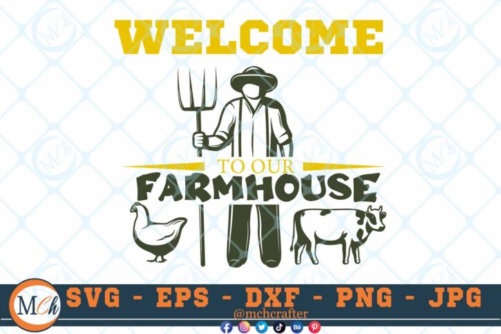 M627 3 2 Thum Welcome To Our Farmhouse SVG Farm SVG Farm Sayings SVG Farm Signs SVG