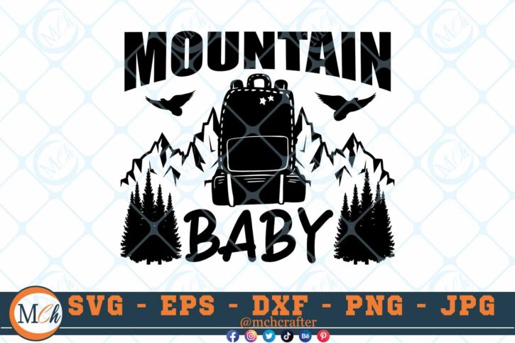 M645 3 2 Thum Mountain Baby SVG Hiking SVG Outdoor Adventure SVG Mountains SVG Hiking Family