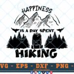 M652 3 2 Thum Happiness is a day spent Hiking SVG Hiking SVG Outdoor Adventure SVG Mountains SVG Hiking Family