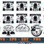 M657 HIKING BUNDLE Hiking SVG Bundle Outdoor Bundle SVG Mountains SVG Hiking Family