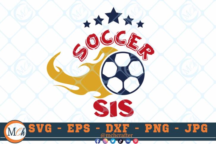 M679 3 2 Thum Soccer Sister SVG Soccer SVG Cut File for Cricut Soccer Sayings SVG for Soccer T-shirts , Soccer Sublimation PNG