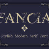 01 01 FANCIA | Fancy Elegant Stylish Modern Serif font