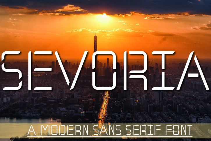 1 01 4 scaled Sevoria Font | Modern Futuristic Sans Serif Font