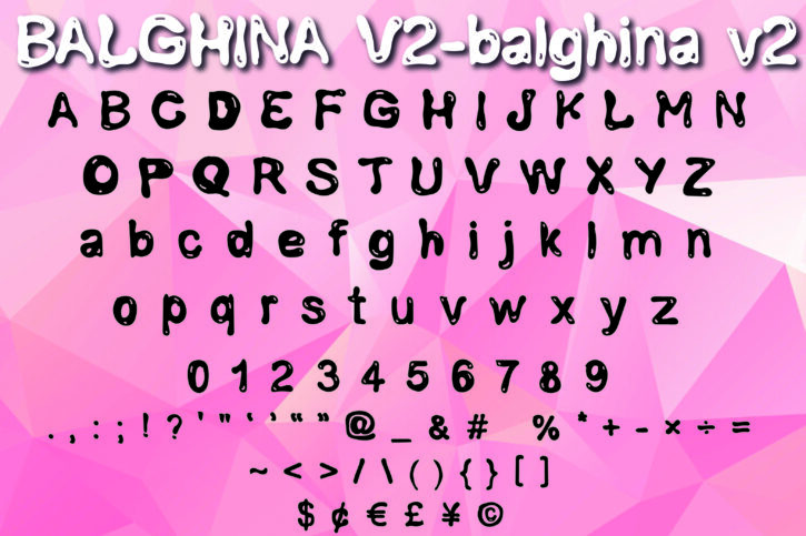 5 01 2 scaled BALGHINA V2 | Modern, Fun, Cute & Bublly Display Font