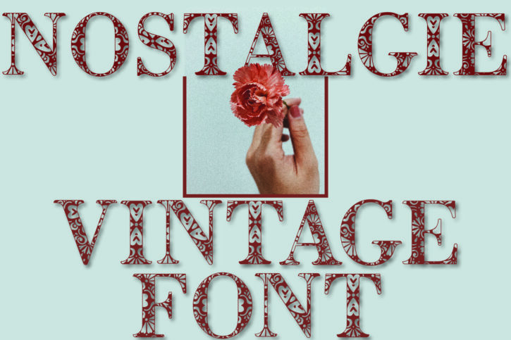 1 01 1 Nostalgie font | Vintage Display Decorative Font