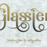 1 01 5 Glassier font | Fancy Modern Logo Typeface