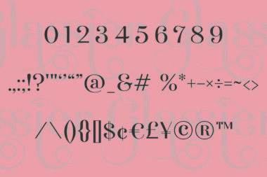 12 01 Glassier font | Fancy Modern Logo Typeface