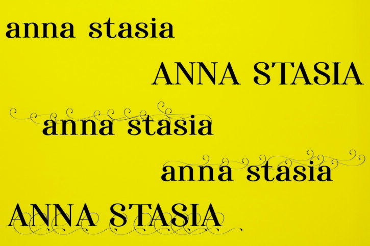 6 01 2 Anna Stasia font | Fancy Wedding Fashion & Magazine Headings Font