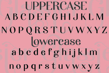 8 01 2 Glassier font | Fancy Modern Logo Typeface