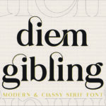 1 01 1 Diem Gibling font | Modern & Classy Serif Typeface