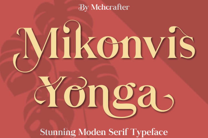 1 01 Mikonvis Yonga Font | Stunning Serif Typeface
