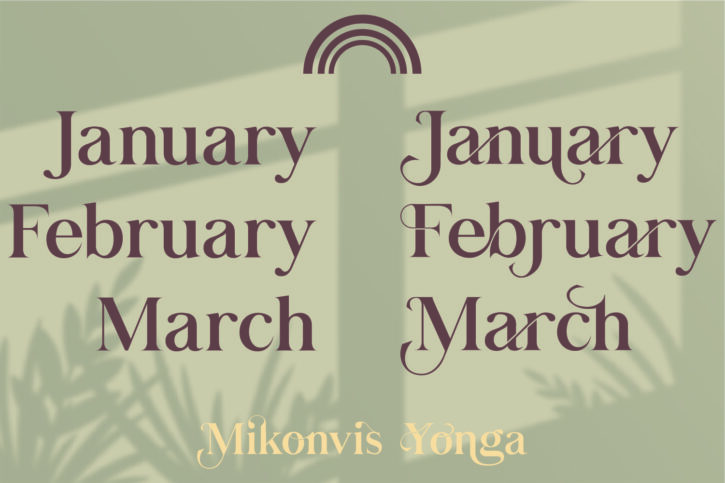 1 09 Mikonvis Yonga Font | Stunning Serif Typeface