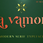 1 1 La Vamora Font | Fancy Modern Serif Typeface