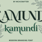 1 Plan de travail 1 Kamundi Font | Modern Branding Font
