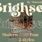 1 Plan de travail 1 Brighser Serif font | Retro Serif Family
